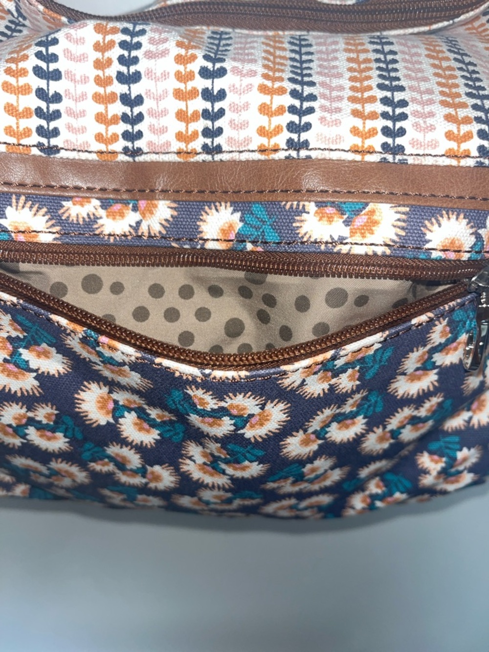 Bohemian Floral Canvas Shoulder Bag by Relic, #boho #cottagecore - Picture 6 of 8